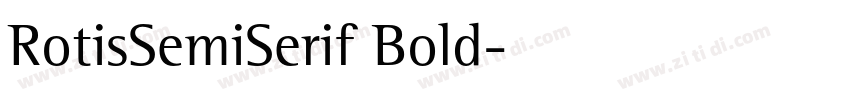 RotisSemiSerif Bold字体转换